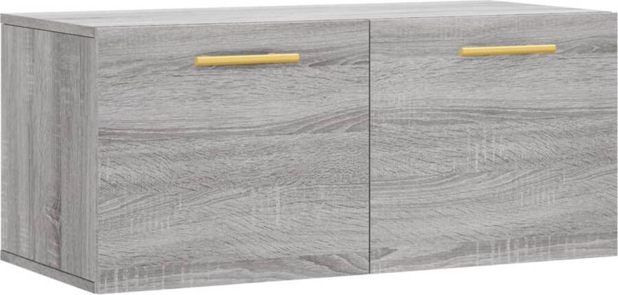 Prolenta Premium INFIORI Wandkast 80x36 5x35 cm bewerkt hout grijs sonoma eikenkleurig - Foto 2