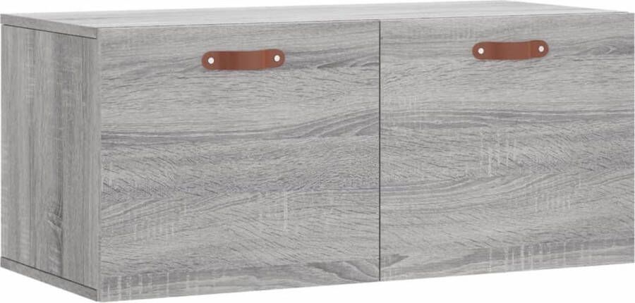 Prolenta Premium INFIORI Wandkast 80x36 5x35 cm bewerkt hout grijs sonoma eikenkleurig - Foto 2