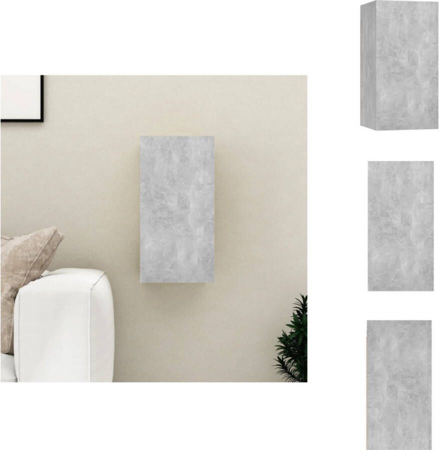 VidaXL Tv-kast Tv-kasten Televisiekast Televisiekasten Tv-meubel 30-5x30x60 cm spaanplaat betongrijs