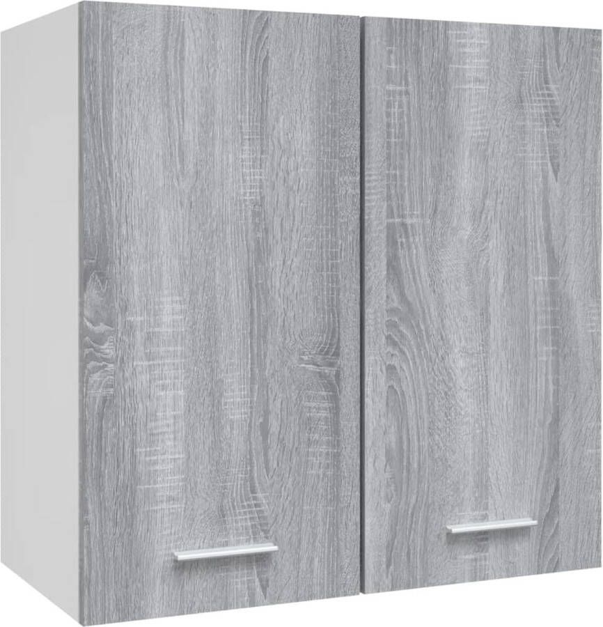 VidaXL -Wandkast-hangend-60x31x60-cm-bewerkt-hout-grijs-sonoma-eiken - Foto 2