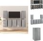 VidaXL Wandkast TV-meubels Grijs Sonoma eiken 30.5x30x60cm Kast - Thumbnail 2