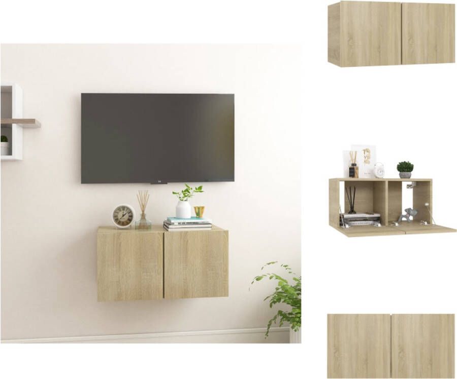 VidaXL Tv-meubel Tv-meubels Tv-kast Tv-kasten Tv-hangmeubel 60x30x30 cm sonoma eikenkleurig
