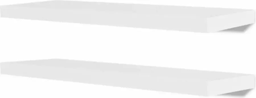 vidaXL Wandplanken 4 st 80 cm wit