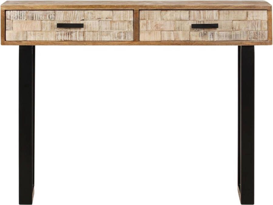 VidaXL -Wandtafel-100x30x75-cm-massief-mangohout - Foto 4