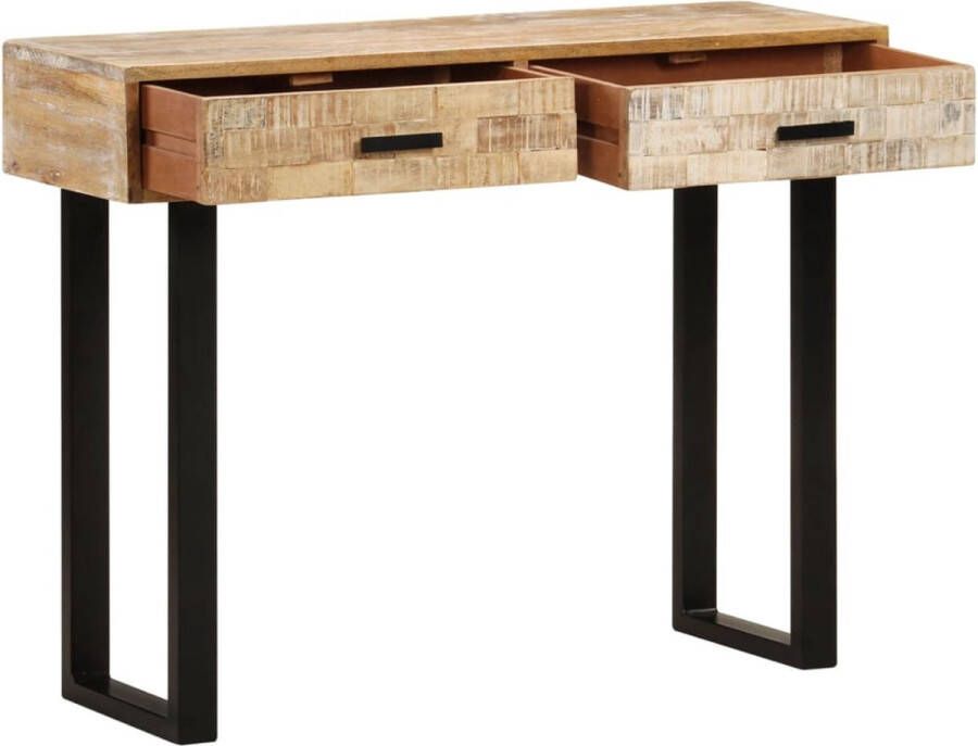 VidaXL -Wandtafel-100x30x75-cm-massief-mangohout - Foto 3