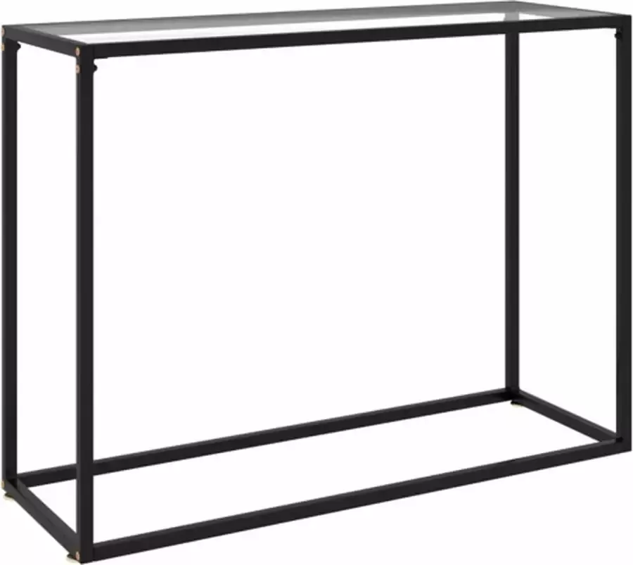 VidaXL -Wandtafel-100x35x75-cm-gehard-glas-transparant - Foto 3