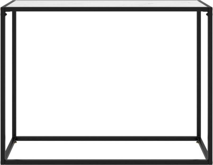 VidaXL -Wandtafel-100x35x75-cm-gehard-glas-wit