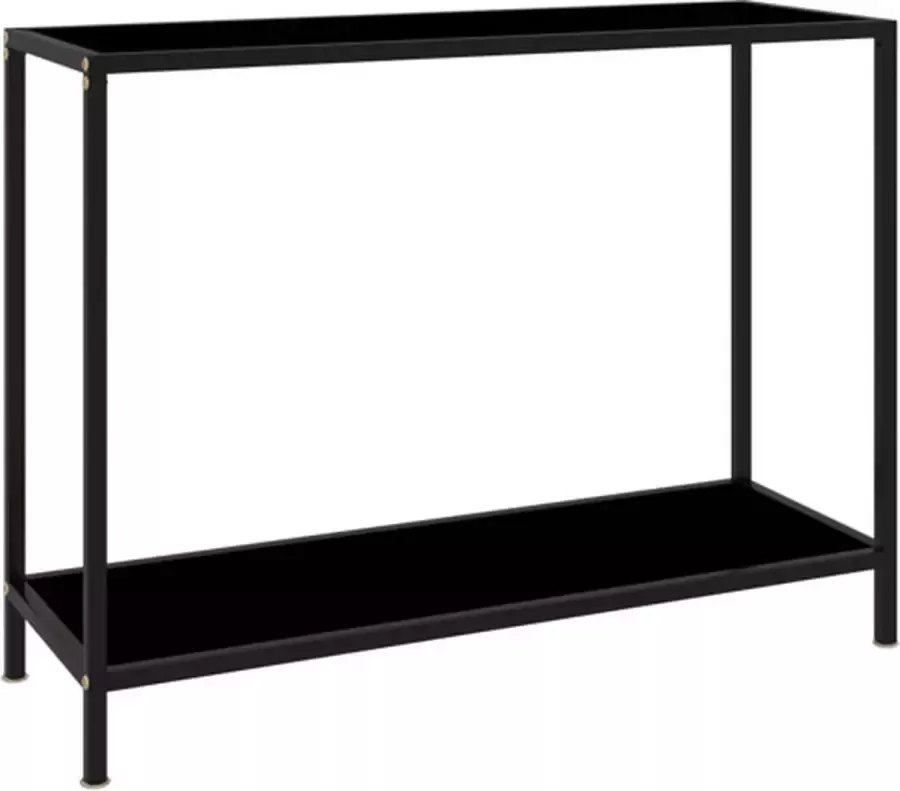 VidaXL -Wandtafel-100x35x75-cm-gehard-glas-zwart