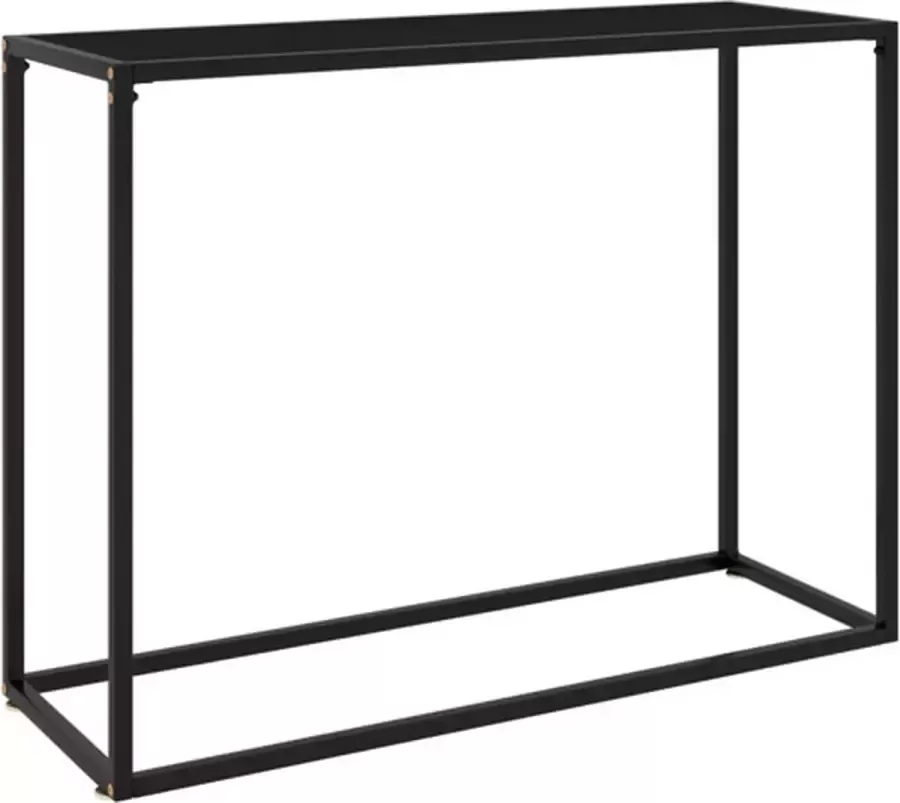 VidaXL -Wandtafel-100x35x75-cm-gehard-glas-zwart