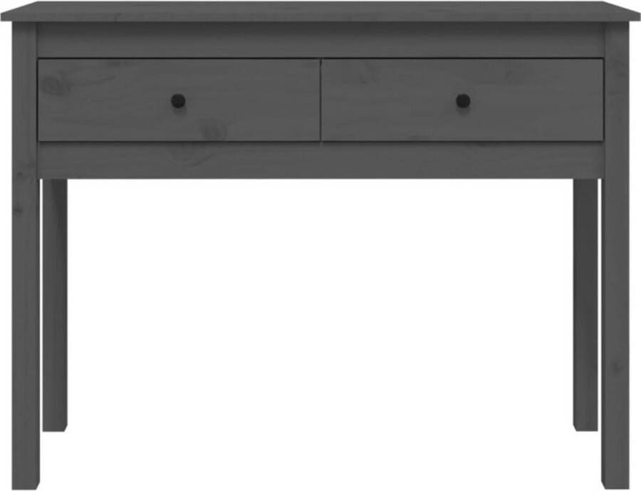 VidaXL -Wandtafel-100x35x75-cm-massief-grenenhout-grijs - Foto 2