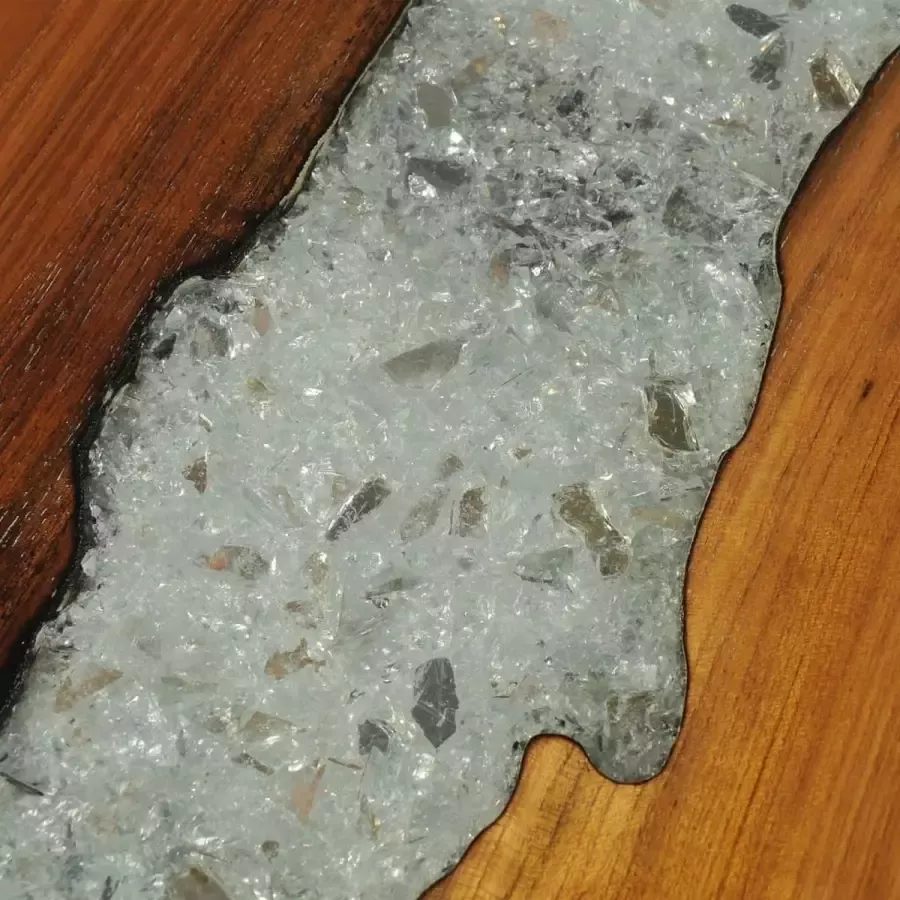 VidaXL -Wandtafel-100x35x75-cm-teakhout - Foto 1