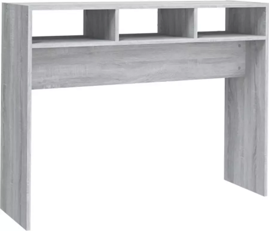 VidaXL -Wandtafel-105x30x80-cm-bewerkt-hout-grijs-sonoma-eikenkleurig - Foto 2