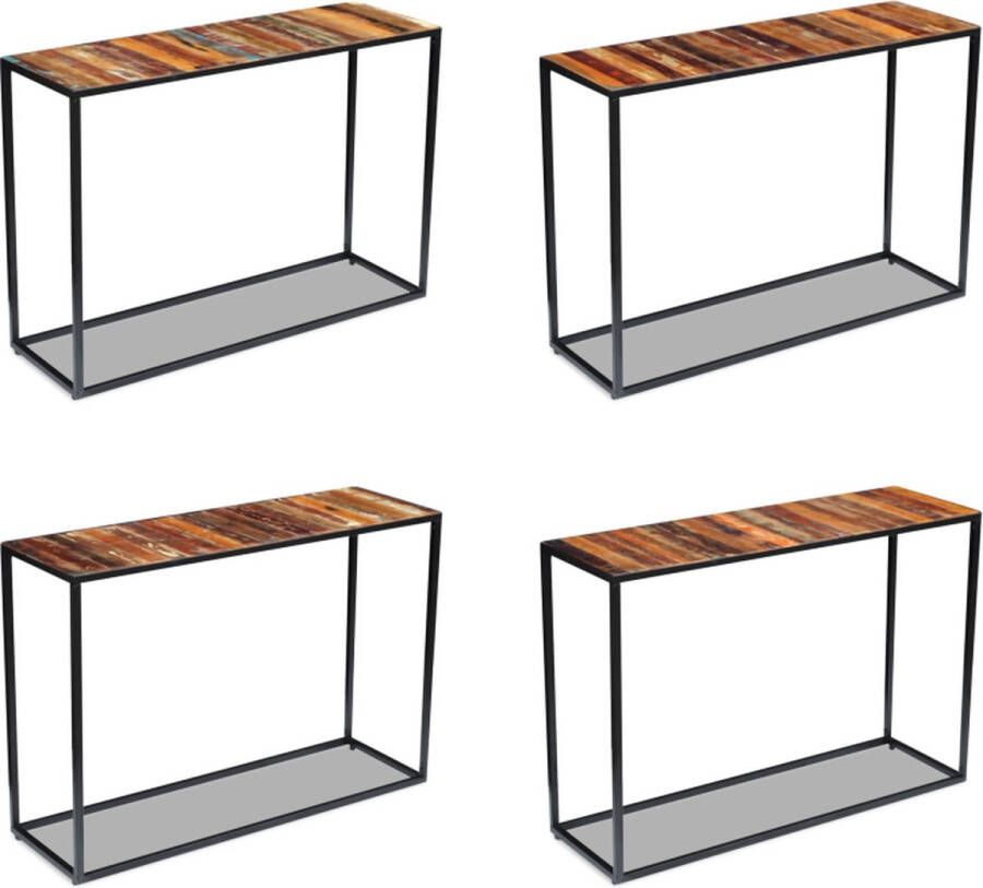 VidaXL Wandtafel 110x35x76 cm massief gerecycled hout Consoletafel Consoletafels Wandtafel Wandtafels