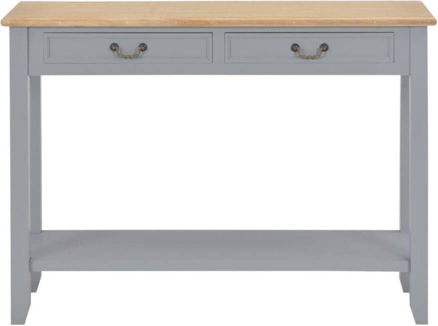 VidaXL -Wandtafel-110x35x80-cm-hout-grijs