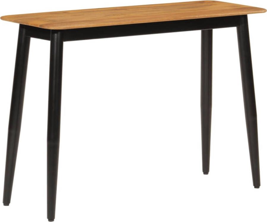 VidaXL -Wandtafel-110x40x76-cm-massief-mangohout-en-ijzer - Foto 3