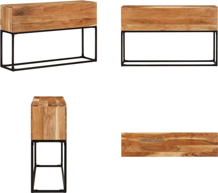 VidaXL Wandtafel 120x30x75 cm massief acaciahout Wandtafel Wandtafels Consoletafel Consoletafels