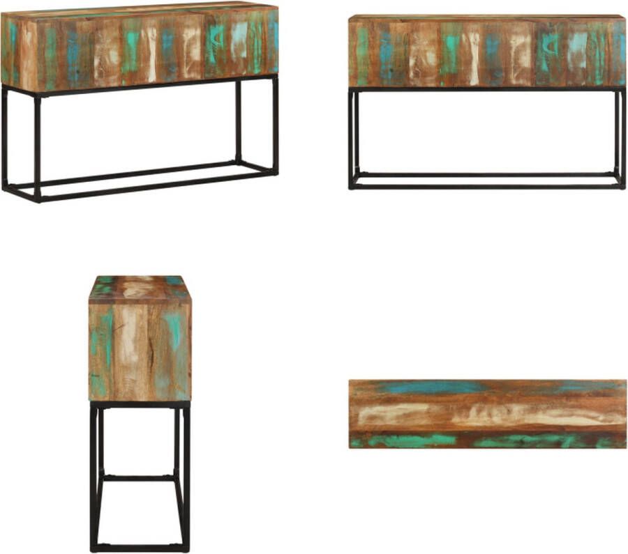 VidaXL Wandtafel 120x30x75 cm massief gerecycled hout Wandtafel Wandtafels Consoletafel Consoletafels