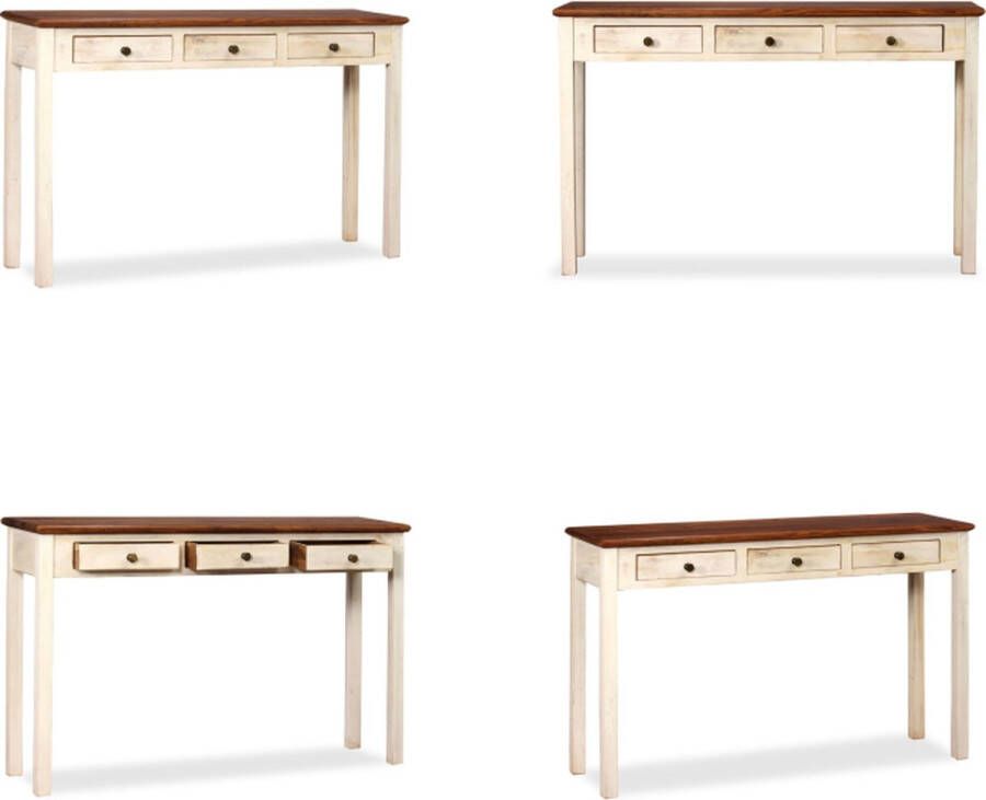 VidaXL Wandtafel 120x30x76 cm massief sheesham en mangohout Console Tafel Console Tafel Consoletafel Consoletafels