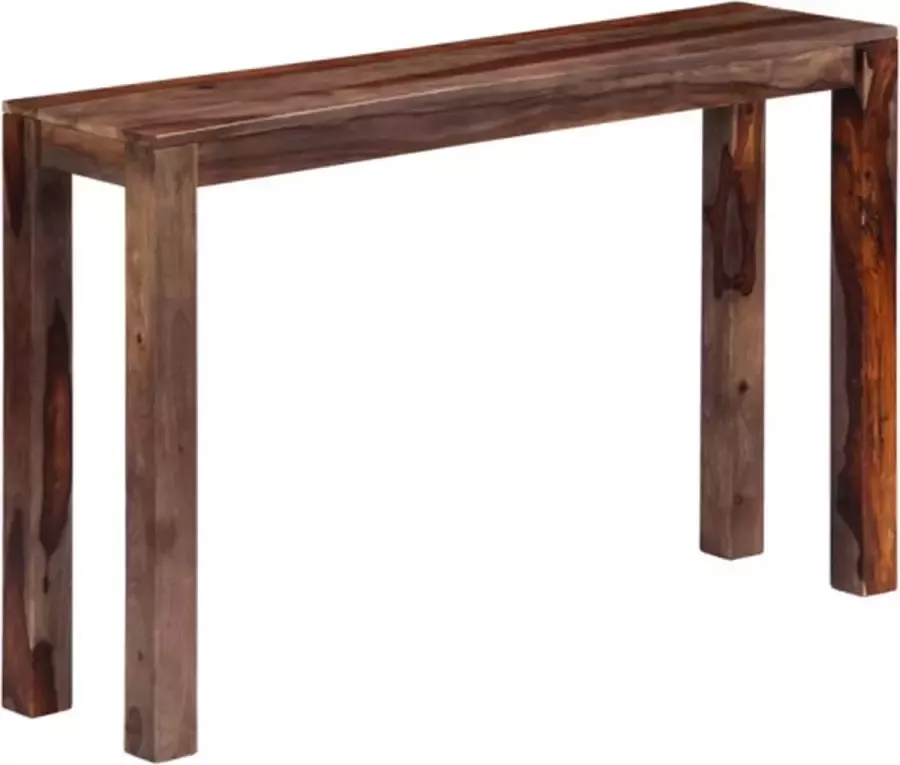 VidaXL -Wandtafel-120x30x76-cm-massief-sheeshamhout-grijs - Foto 2