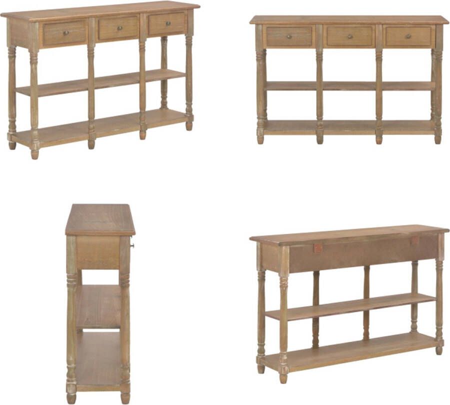 VidaXL Wandtafel 120x30x76 cm MDF Wandtafel Wandtafels Bijzettafel Bijzettafels