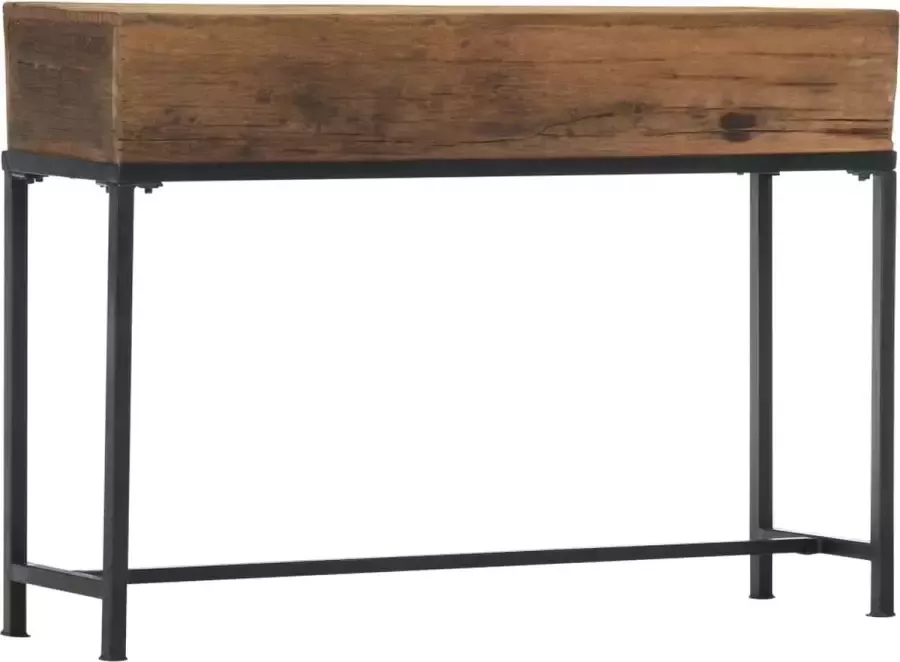 VidaXL -Wandtafel-120x30x80-cm-massief-gerecycled-hout - Foto 2