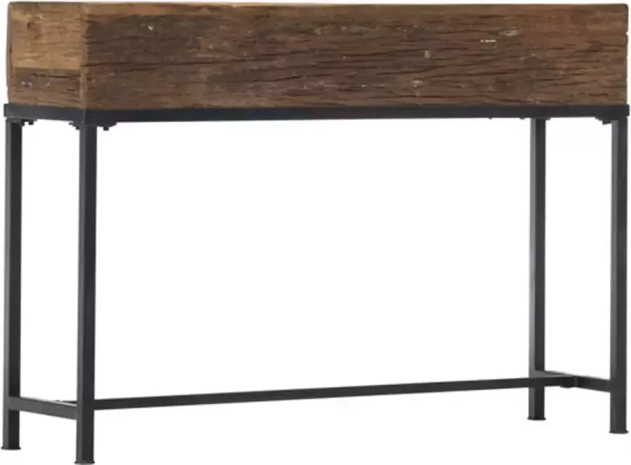 VidaXL -Wandtafel-120x30x80-cm-massief-gerecycled-hout - Foto 3