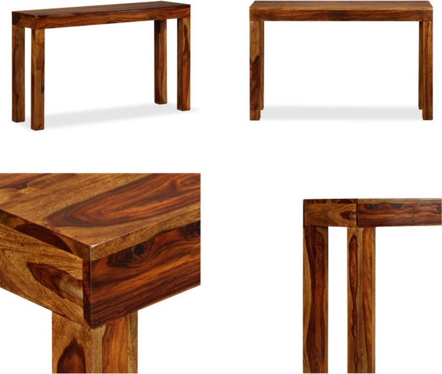 VidaXL Wandtafel 120x35x75 cm massief sheeshamhout Console Tafel Console Tafels Haltafel Haltafels