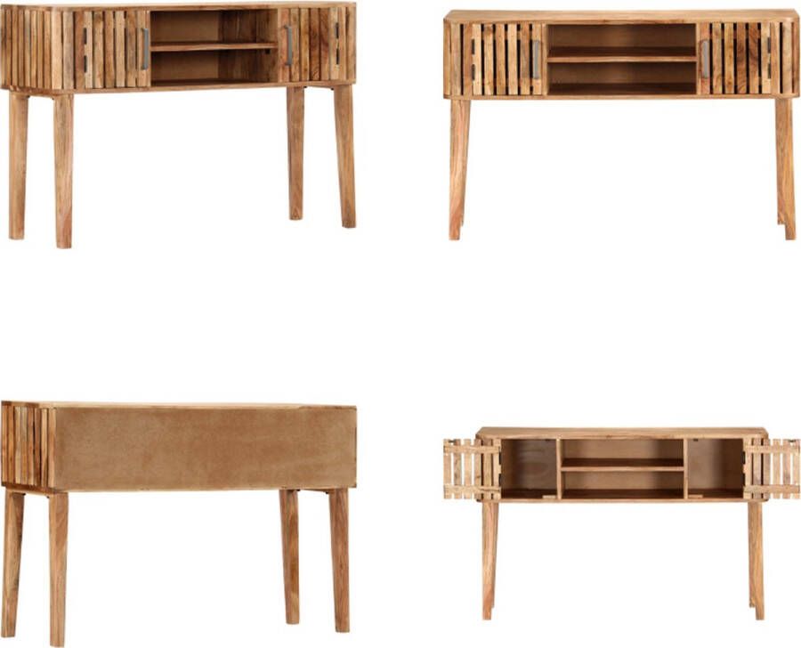 VidaXL Wandtafel 120x35x76 cm massief acaciahout Wandtafel Wandtafels Bijzettafel Bijzettafels