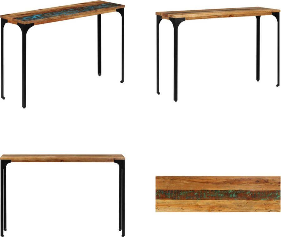 VidaXL Wandtafel 120x35x76 cm massief gerecycled hout Wandtafel Wandtafels Wandtafeltje Wandtafeltjes