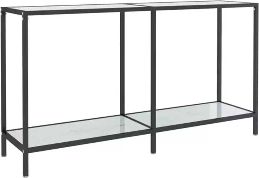 VidaXL -Wandtafel-140x35x75 5-cm-gehard-glas-wit - Foto 3