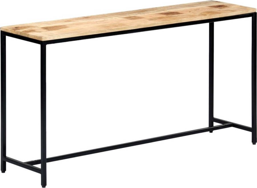 VidaXL -Wandtafel-140x35x76-cm-massief-ruw-mangohout - Foto 2