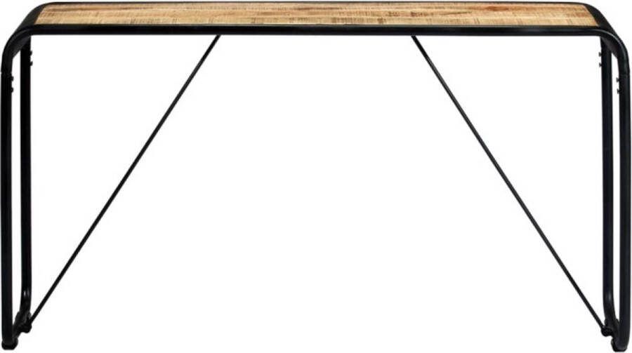 VidaXL -Wandtafel-140x35x76-cm-massief-ruw-mangohout