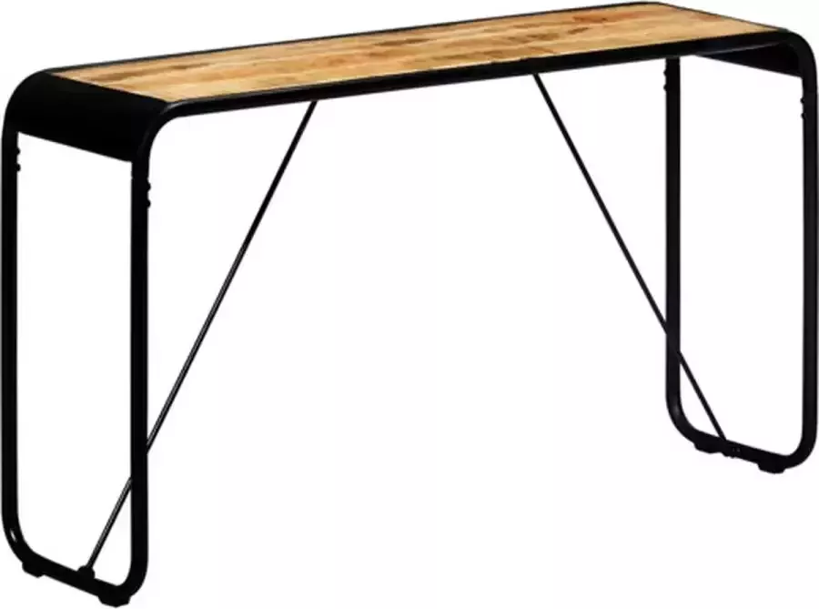 VidaXL -Wandtafel-140x35x76-cm-massief-ruw-mangohout - Foto 4