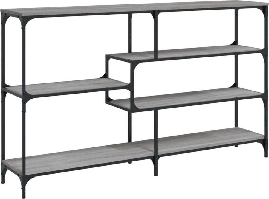 VidaXL Wandtafel Grijs Sonoma Eiken 160x32x95 cm Wandtafel Grijze Wandtafel Eiken Wandtafel Consoletafel Entreetafel Halltafel Bergruimte Houten Tafel Industrieel Design