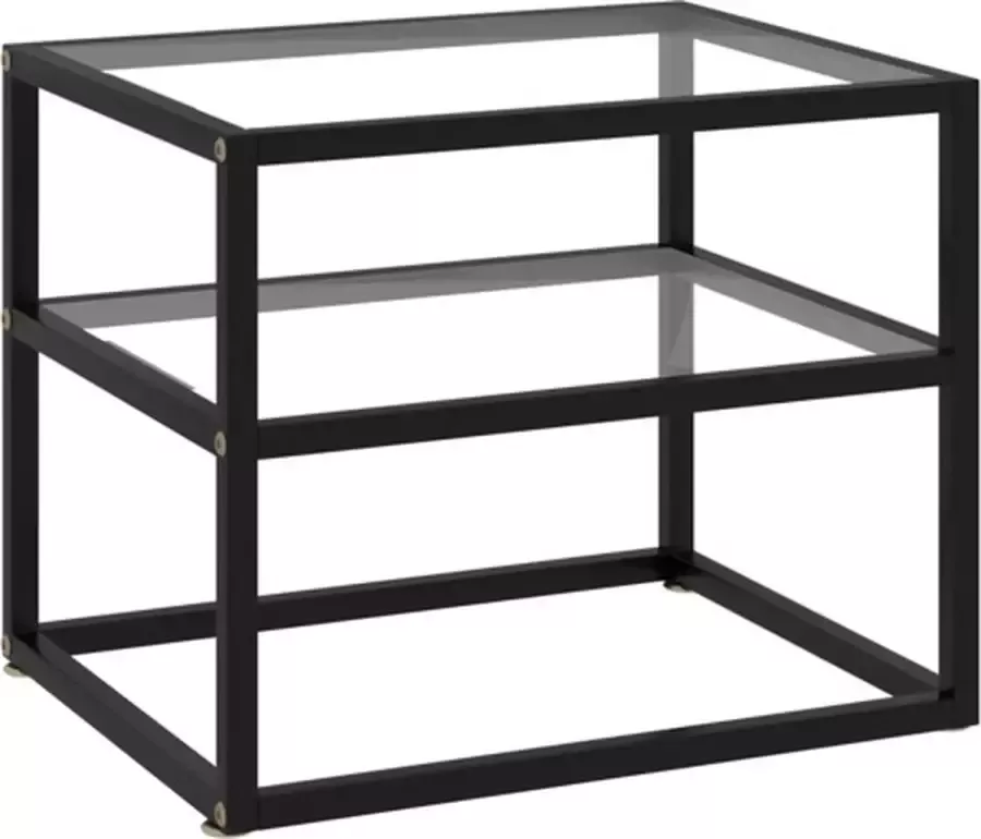 VidaXL -Wandtafel-50x40x40-cm-gehard-glas-transparant - Foto 2