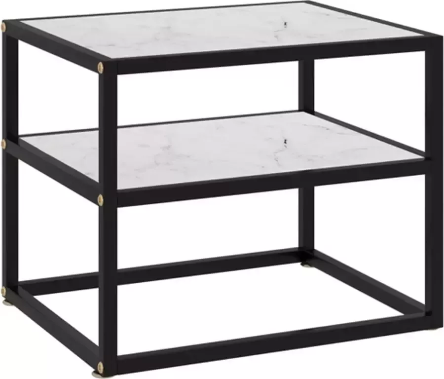 VidaXL -Wandtafel-50x40x40-cm-gehard-glas-wit - Foto 3