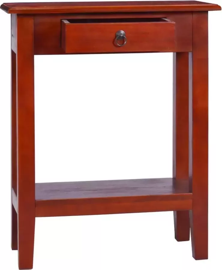 VidaXL -Wandtafel-60x30x75-cm-massief-mahoniehout-klassiek-bruin - Foto 2