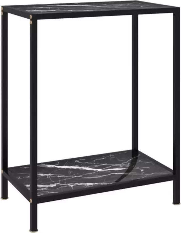 VidaXL -Wandtafel-60x35x75-cm-gehard-glas-zwart