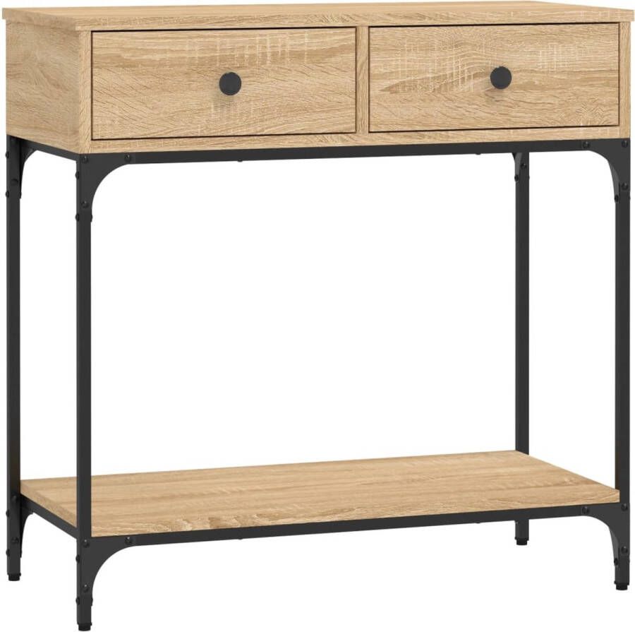 VidaXL -Wandtafel-75x34 5x75-cm-bewerkt-hout-sonoma-eikenkleurig - Foto 2