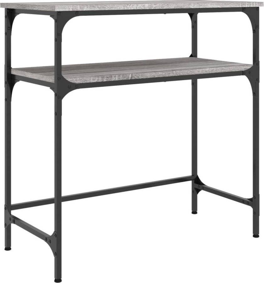 VidaXL Wandtafel Grijs Sonoma Eiken 75x35 5x75 cm Wandtafel Vintage Console Tafel Houten Kast Industrieel Meubel Entreehal Livingroom Furniture Grijze Kleuren