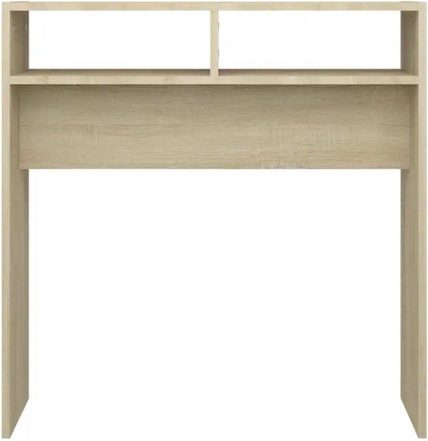 VidaXL -Wandtafel-78x30x80-cm-bewerkt-out-sonoma-eikenkleurig - Foto 3