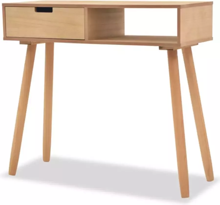 VidaXL -Wandtafel-80x30x72-cm-massief-grenenhout-bruin - Foto 4