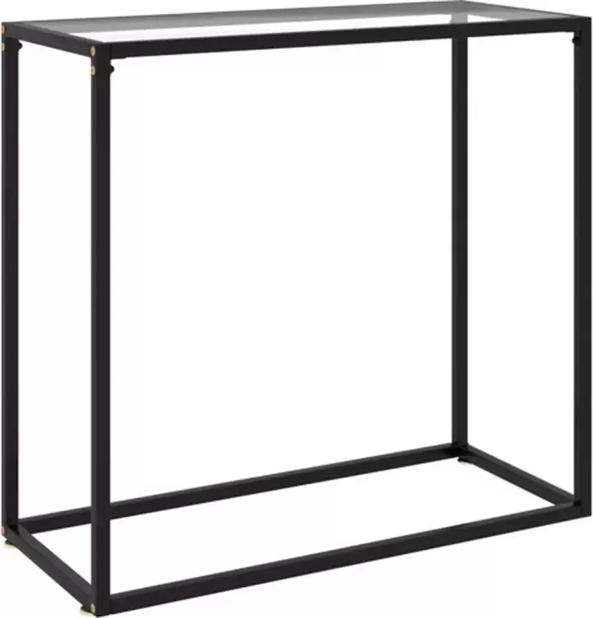 VidaXL -Wandtafel-80x35x75-cm-gehard-glas-transparant - Foto 2