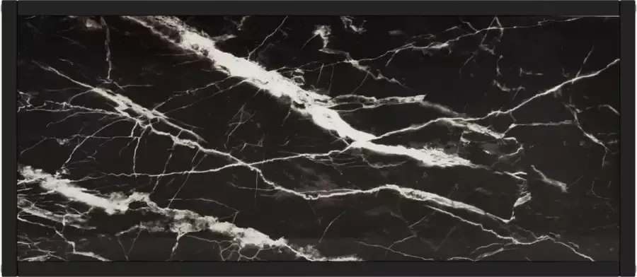 VidaXL -Wandtafel-80x35x75-cm-gehard-glas-zwart - Foto 2