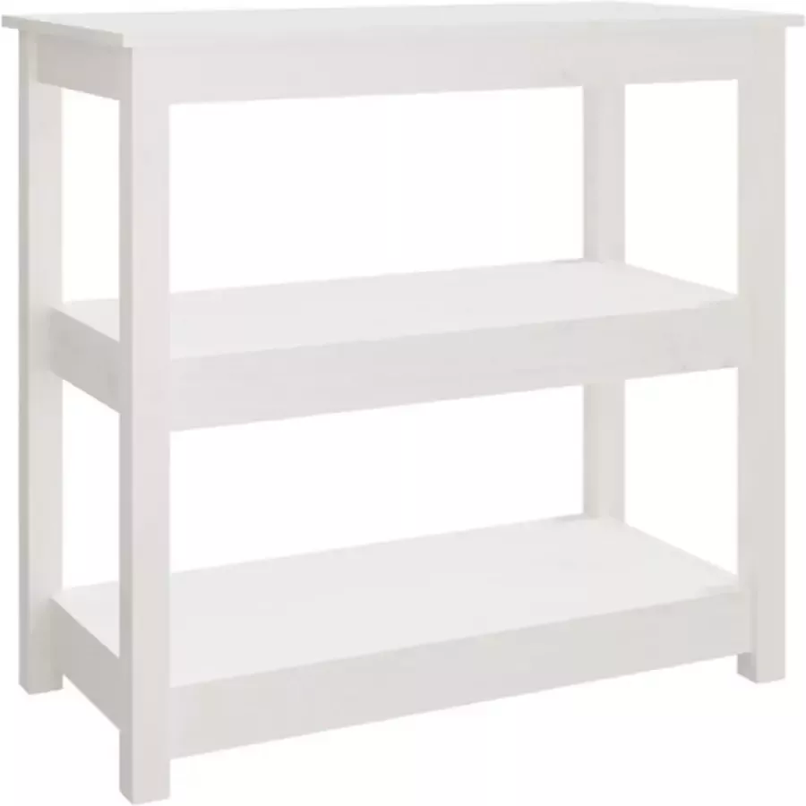 VidaXL -Wandtafel-80x40x74-cm-massief-grenenhout-wit