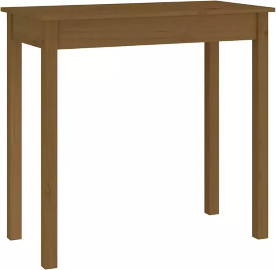 VidaXL -Wandtafel-80x40x75-cm-massief-grenenhout-honingbruin - Foto 2