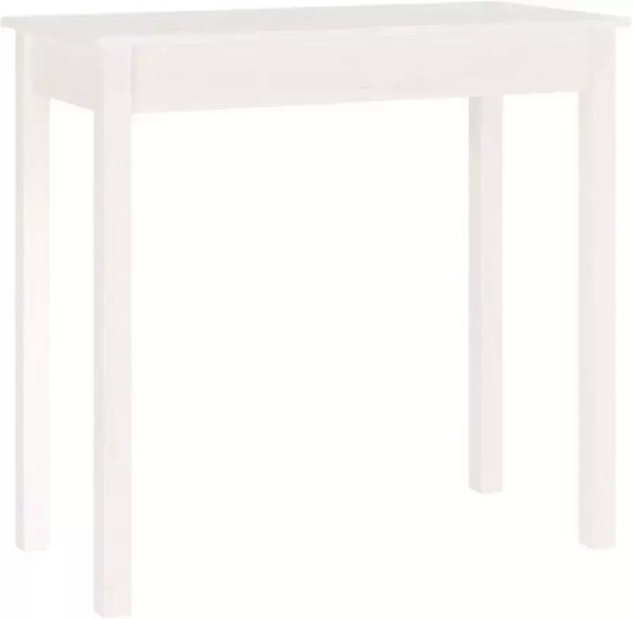 VidaXL -Wandtafel-80x40x75-cm-massief-grenenhout-wit - Foto 4