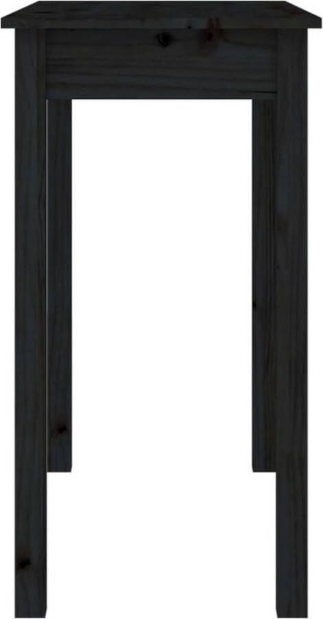 VidaXL -Wandtafel-80x40x75-cm-massief-grenenhout-zwart - Foto 3