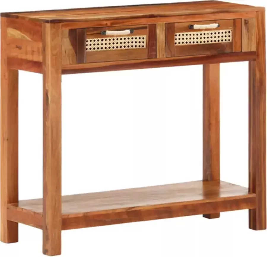 VidaXL Wandtafel 86x30x76 cm massief gerecycled hout