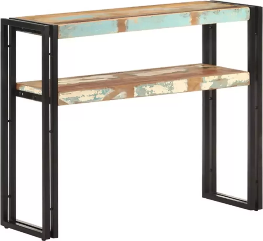 VidaXL -Wandtafel-90x30x75-cm-massief-gerecycled-hout